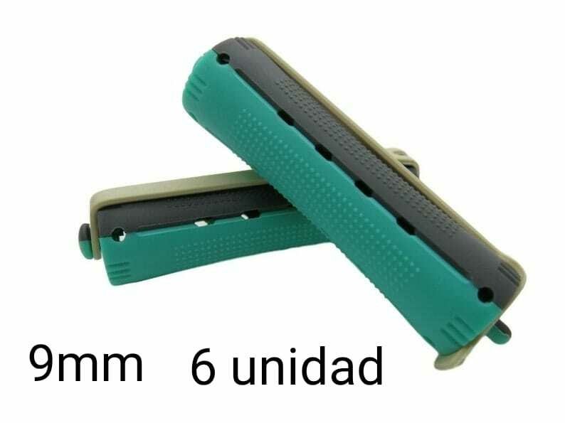 [PL-084994] Rulero VERDE Y GRIS X6 HAIR-ROLLERS