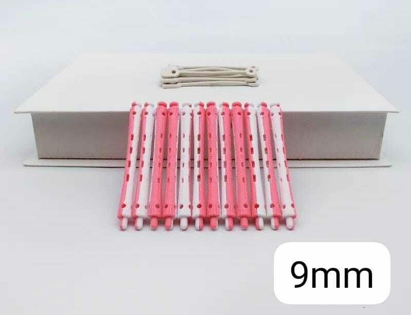 [PL-084925] Rulero ROSA Y BLANCO X12 HAIR-ROLLERS