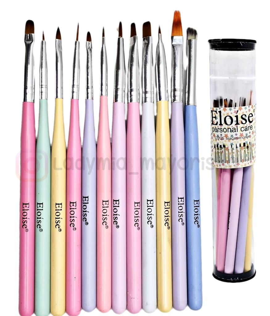 [PL-] Pincel eloise x12 c/estuche 130021