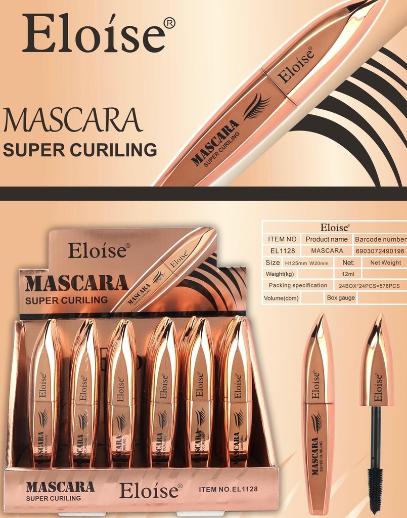 [PL-EL1128, 490196] Mascara de pestañas SUPER CURILING ELOISE