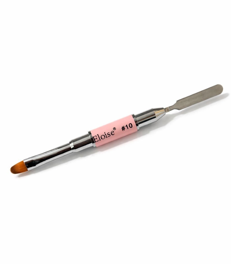 [PL-GLGTB-10R, 011851] Pincel de gel lengua de gato #10 con espatula ELOISE