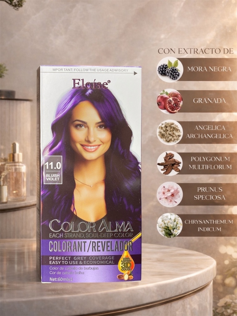 [PL-011707] Kit completo de coloracion 11.0 BLUISH VIOLET ELOISE