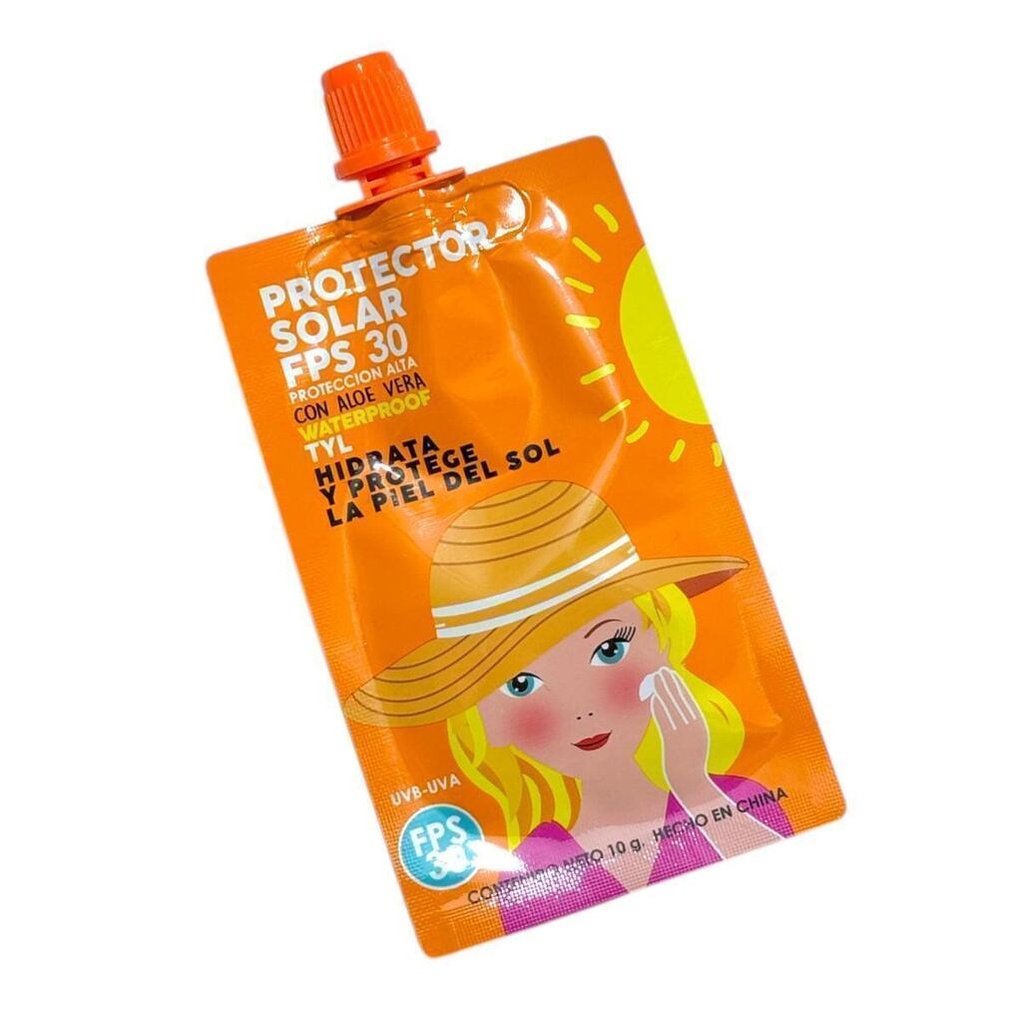 Protector solas FPS 30 CON ALOE VERA 10grs TYL
