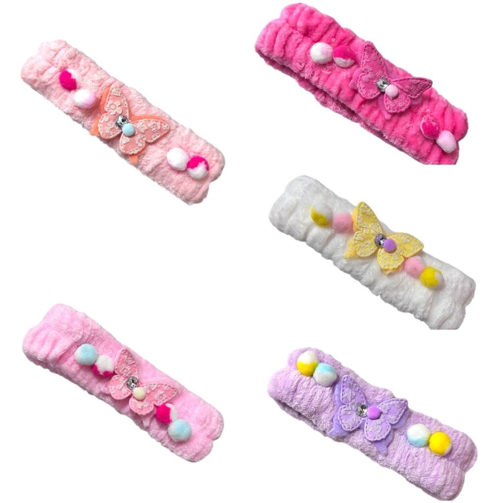 [PL-SFD027, 101698] Vincha para maquillaje MARIPOSA CON ENCAJE ELOISE