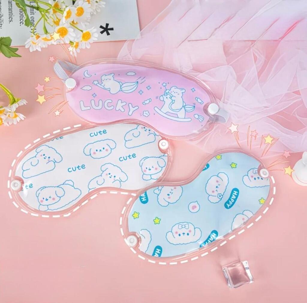 [PL-YZ01, 240003] Antifaz con gel transparente estampado ELOISE