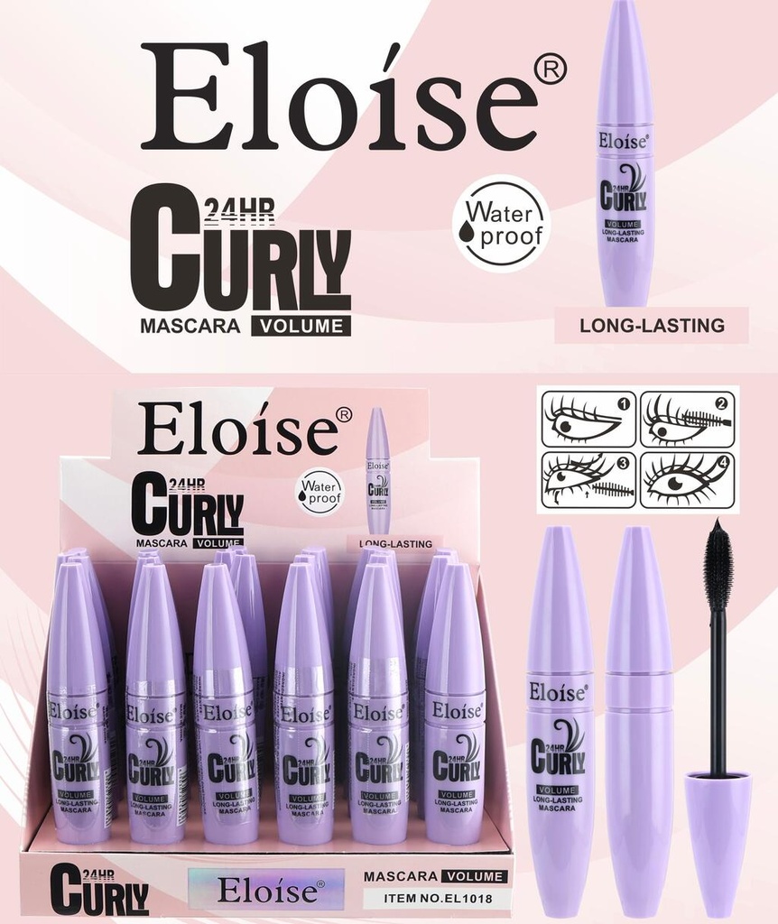 [PL-EL1018, 458936] Mascara de pestañas CURLY WATERPROOF ELOISE