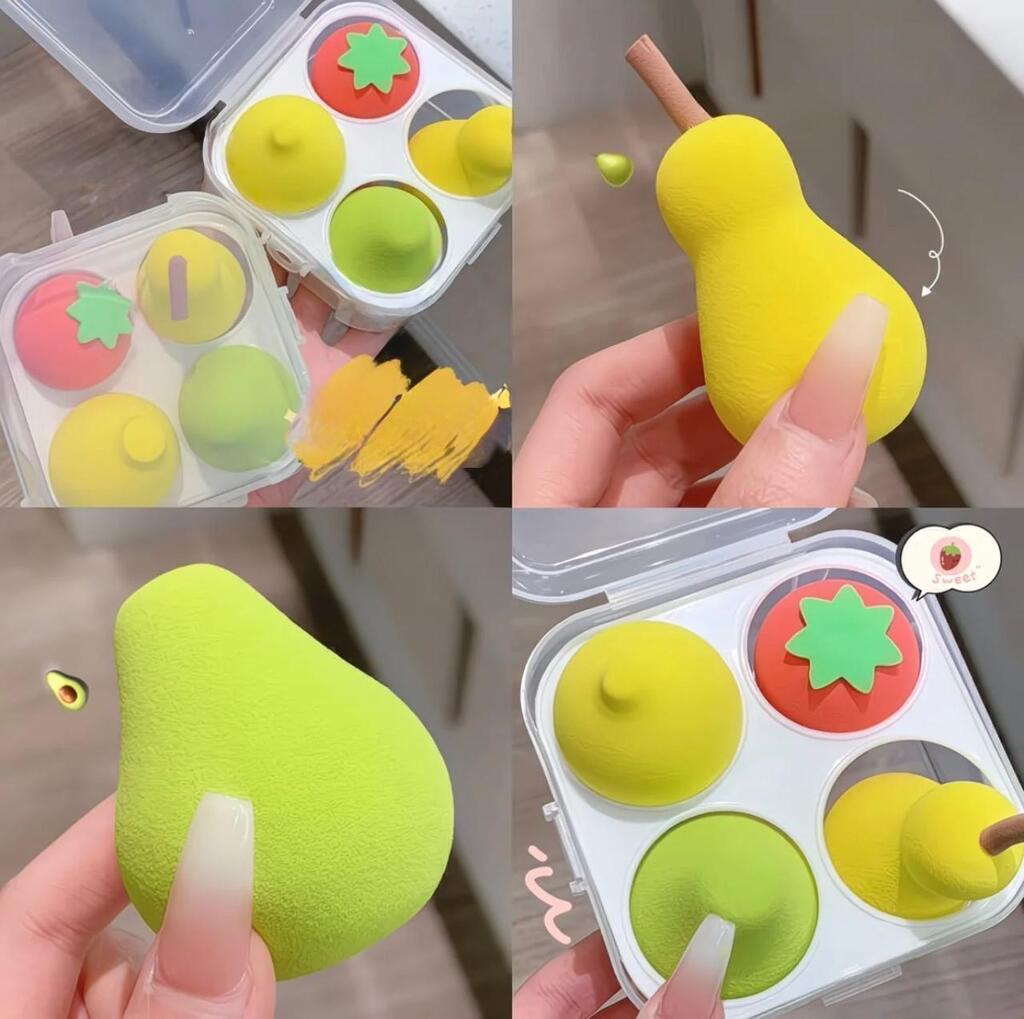 [PL-HT-2471, 224716] Set de esponjas FRUTAL x4