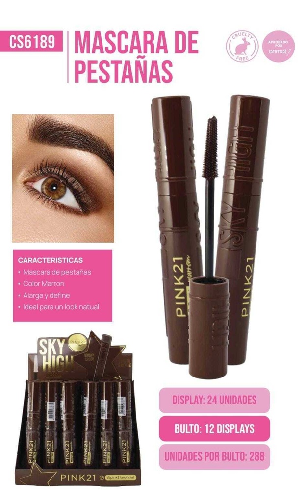 Rimel SKY HIGH brown color PINK 21