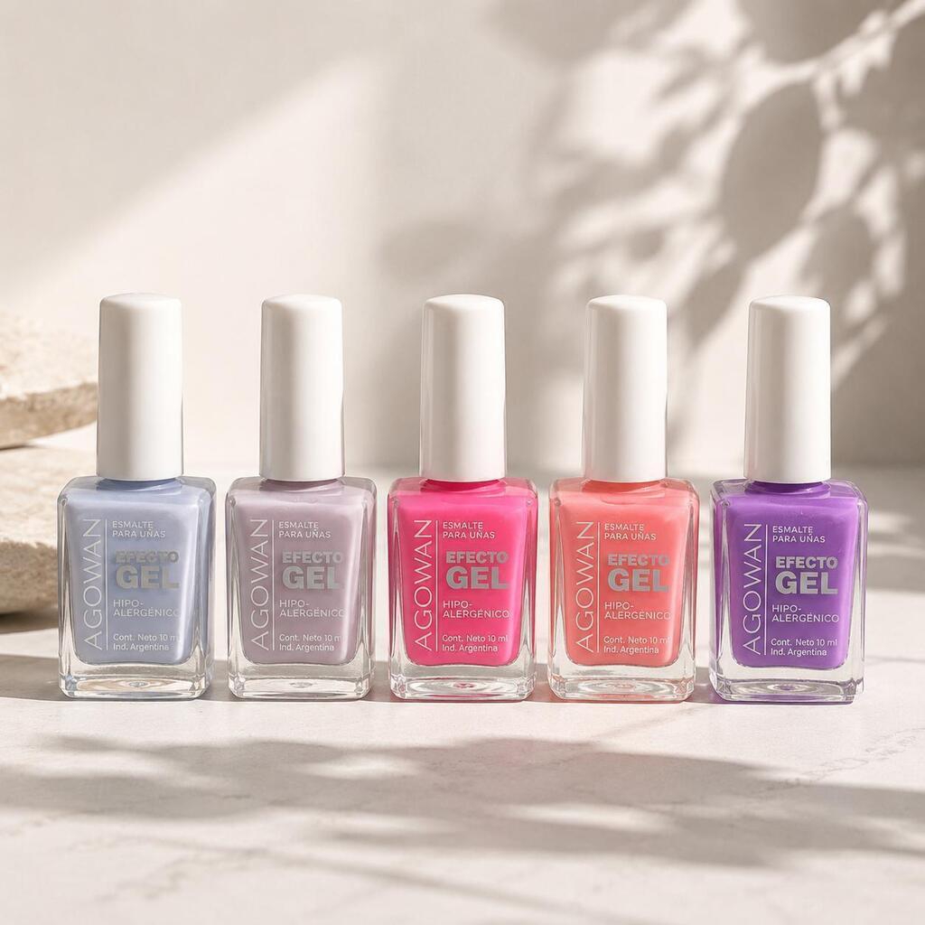 [PL-] Esmalte de uñas EFECTO GEL 10ml AGOWAN