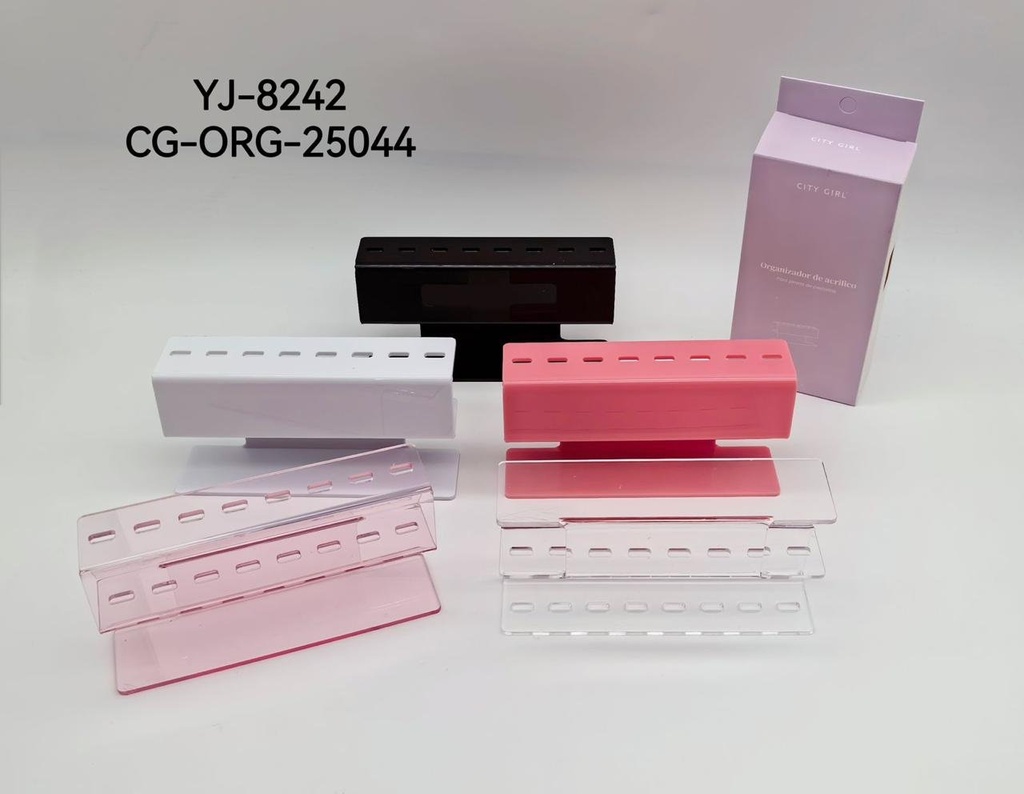 [PG-YJ-8242] ORGANIZADOR DE ACRILICO DE 8 PINZAS