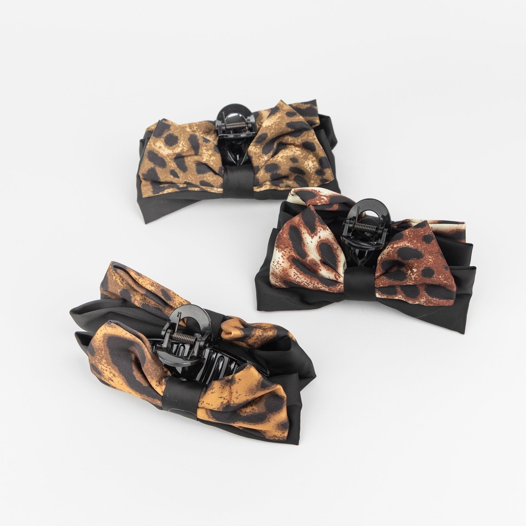 HEBILLA MOÑO ANIMAL PRINT CITY GIRL