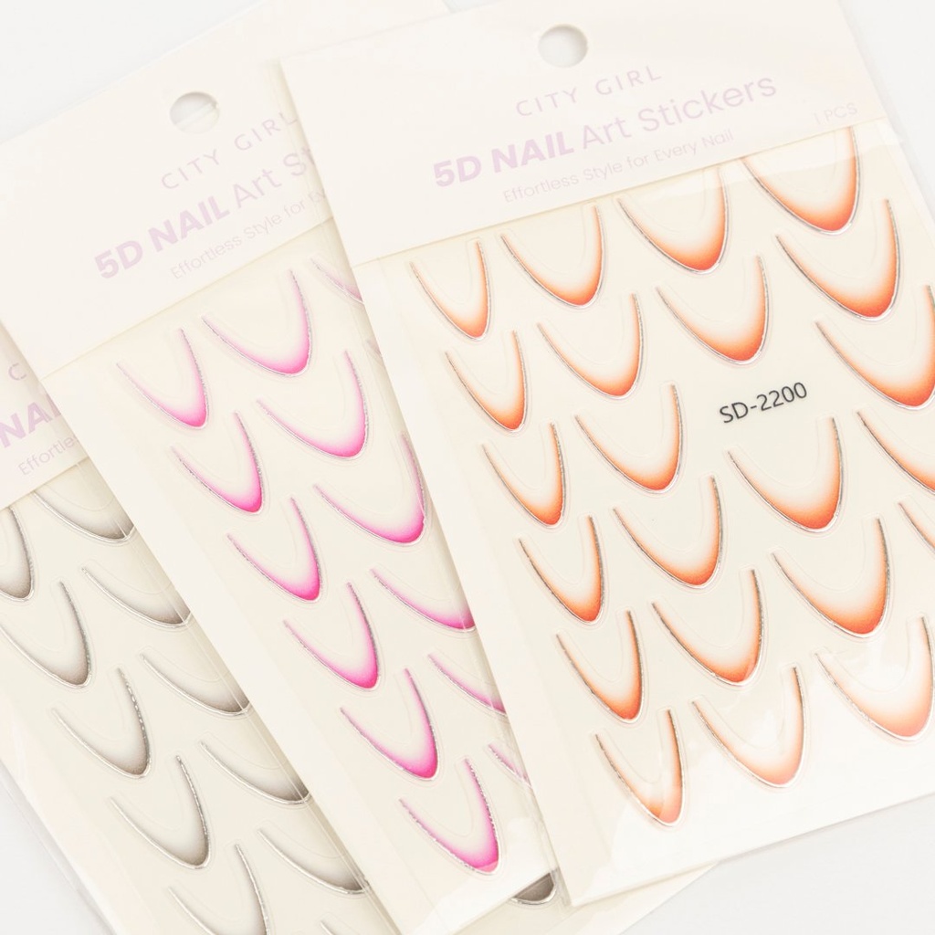 STICKER DE UÑAS 5D CON EFECTO DEGRADE