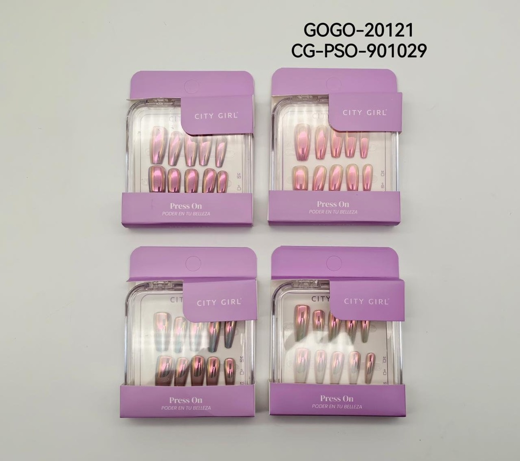 [PG-GOGO-20121/901029] PRESS ON NAILS CITY GIRL