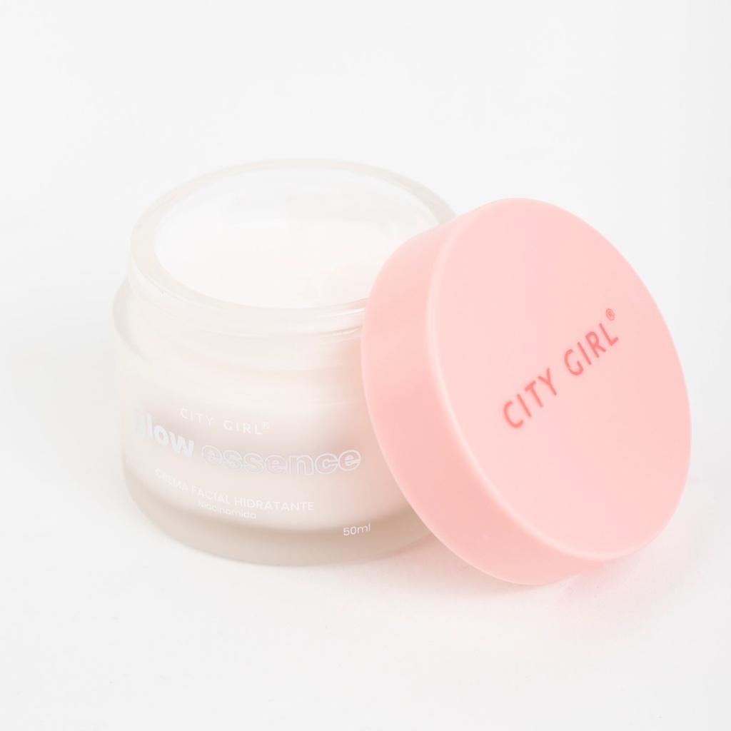 GLOW ESSENCE CREMA FACIAL HIDRANTANTE NIACINAMIDA  CITY GIRL – 50ML