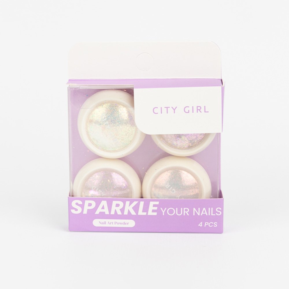 [PG-GO-24011] POLVO PARA UÑAS CITY GIRL – 4PCS