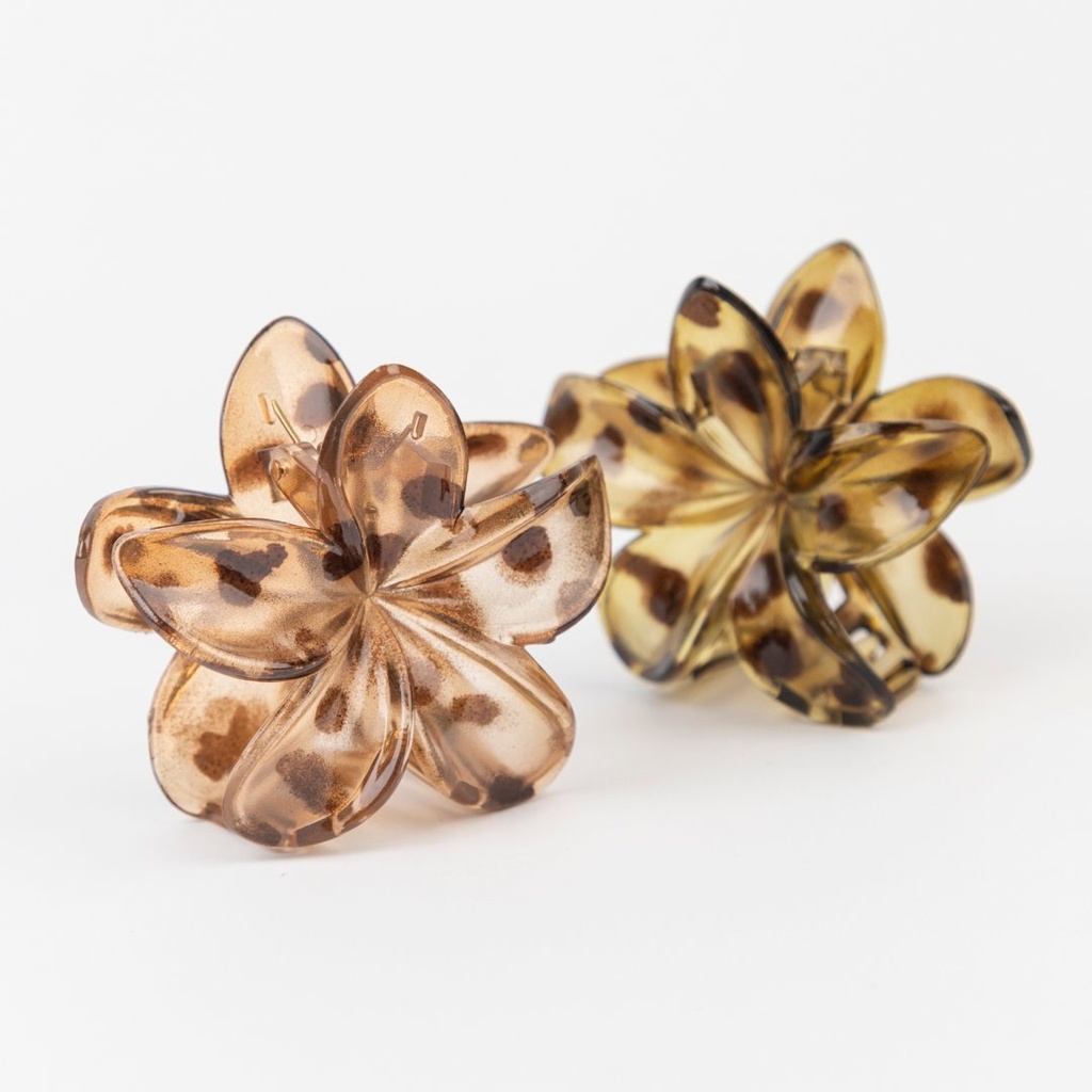 [PG-B-3621-6] BROCHE DE PELO FLOR ANIMAL PRINT CITY GIRL