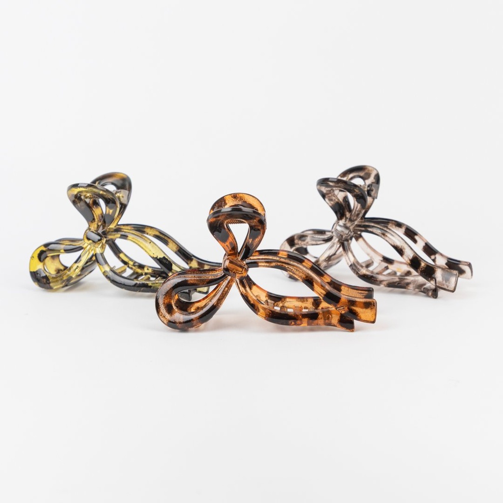 [PG-B-3621-9] BROCHE DE PELO LAZO ANIMAL PRINT CITY GIRL