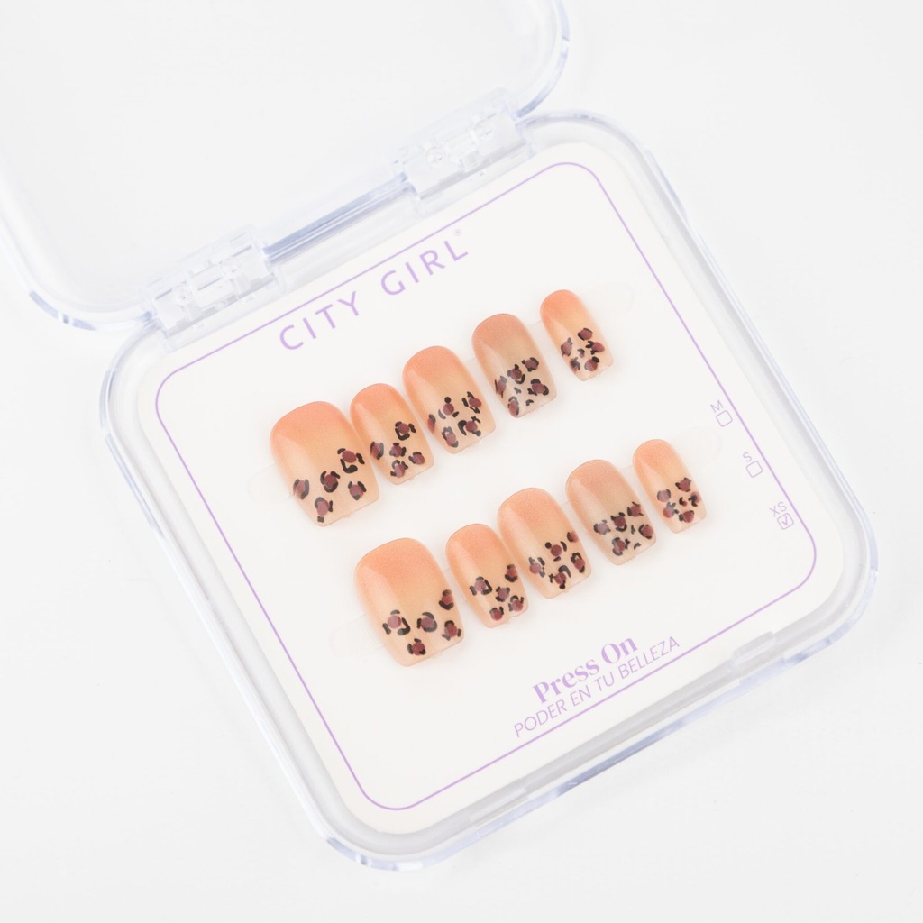 [PG-GO-25021/112024] PRESS ON CORTAS CON DECORACIÓN CITY GIRL