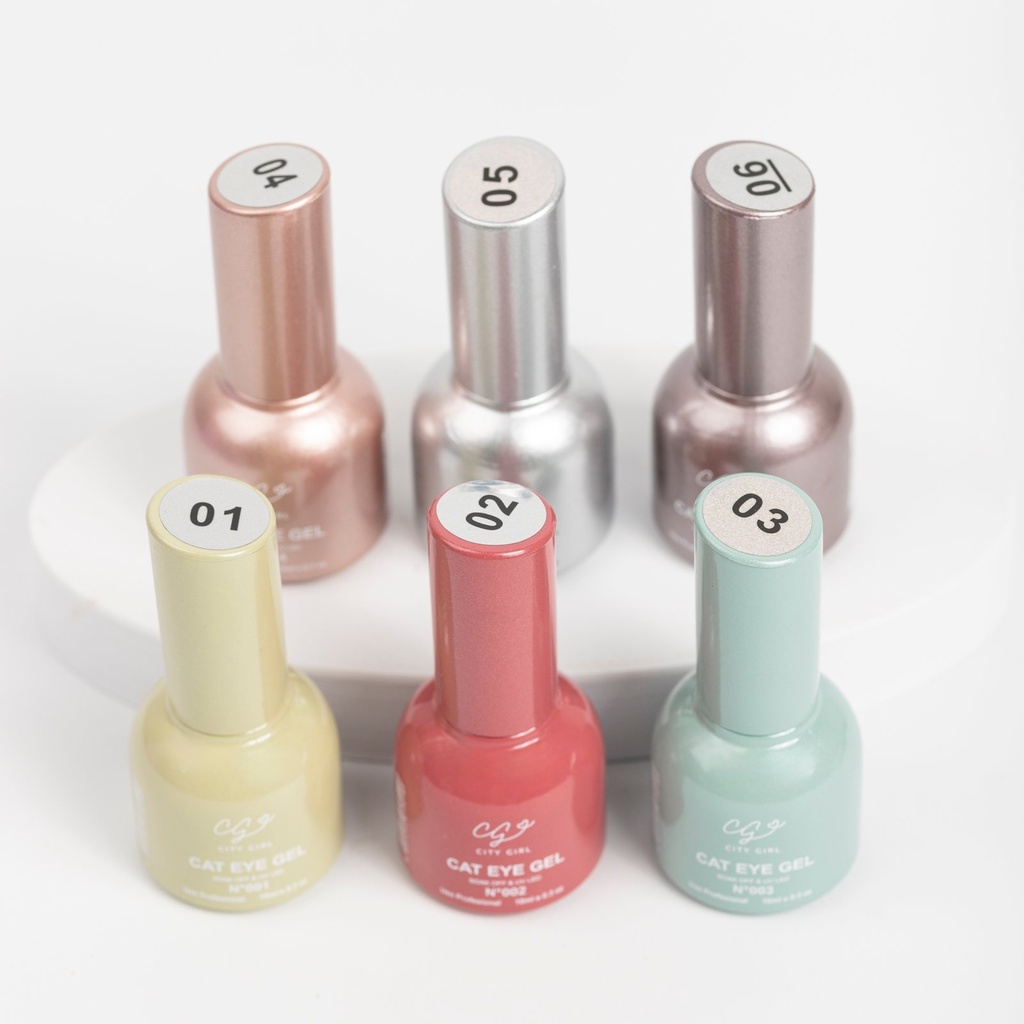 ESMALTE CAT EYE GEL CAJA X 6 (01 AL 06) CITY GIRL