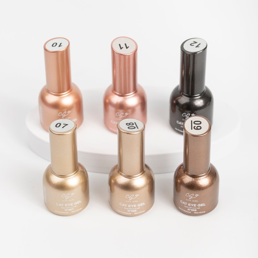 ESMALTE CAT EYE GEL CAJA X 6 (07 AL 12) CITY GIRL