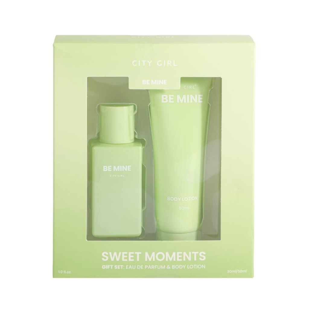 [PG-YT2574] SWEET MOMENTS BE MINE PERFUME + CREMA CORPORAL CITY GIRL