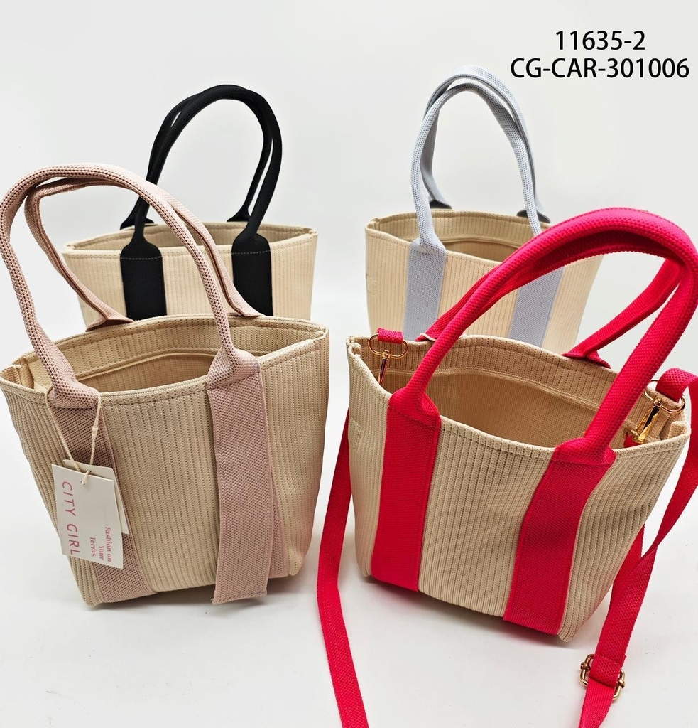 [PG-11635-2] BOLSO BANDOLERA DOBLE CORREA CITY GIRL