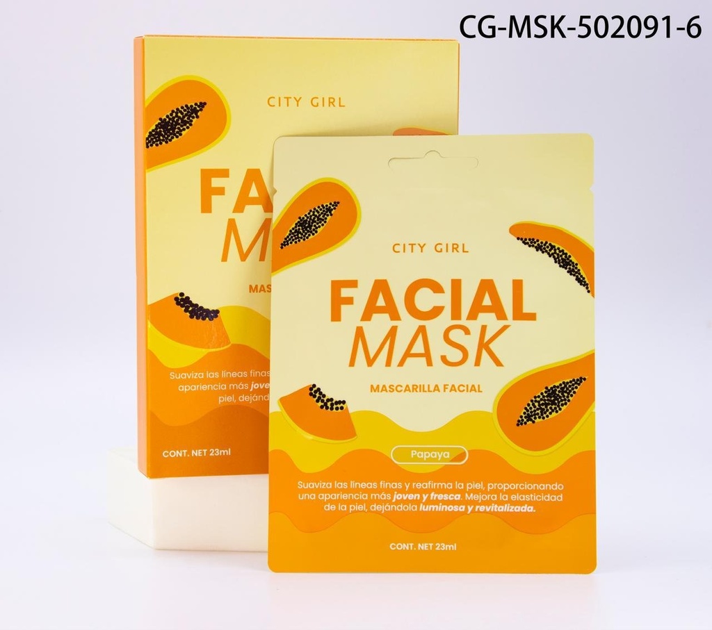 [PG-CG-MSK-502091-6] MASCARILLA FACIAL PAPAYA CITY GIRL