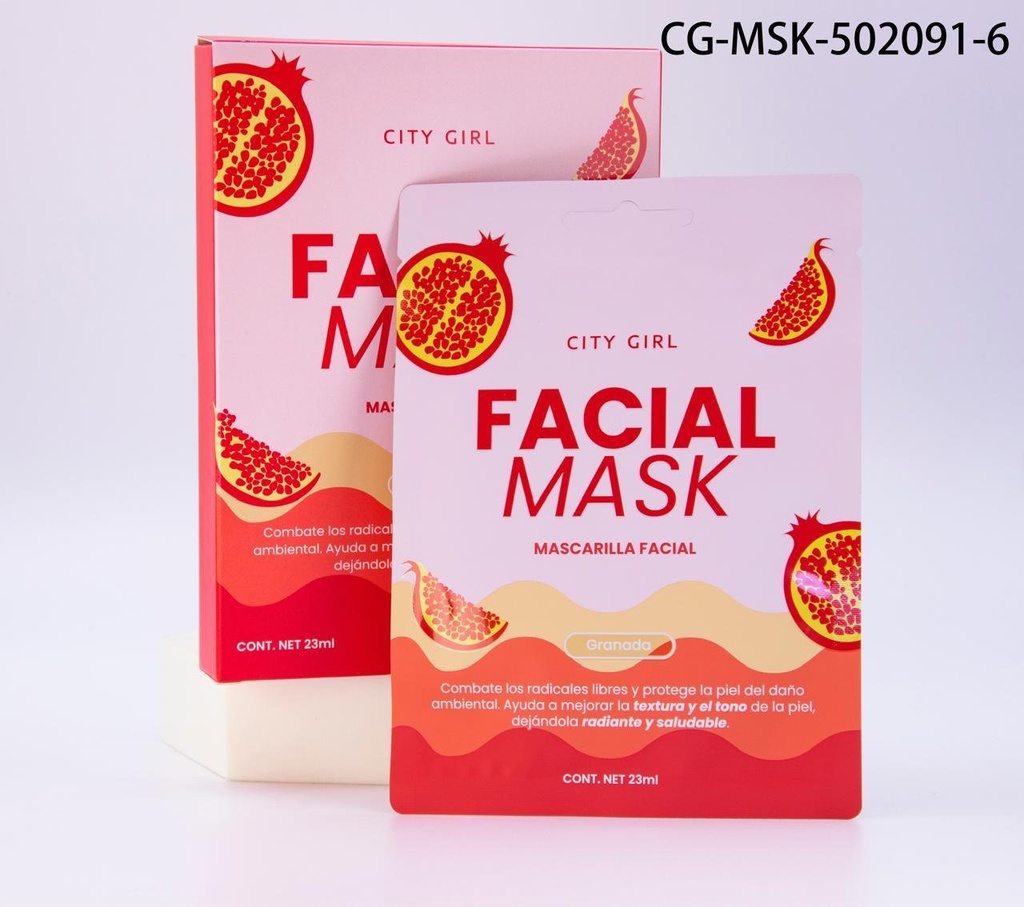 [PG-CG-MSK-502091-2] MASCARILLA FACIAL GRANADA CITY GIRL