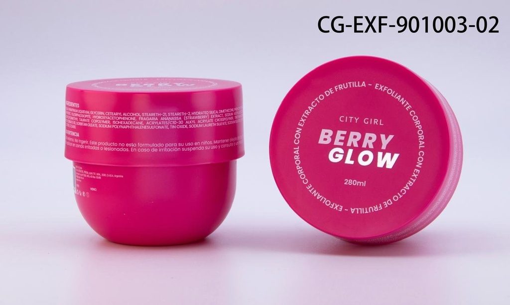 [PG-CG-EXF-901003-02] BERRY GLOW EXFOLIANTE CORPORAL CITY GIRL – 280ML