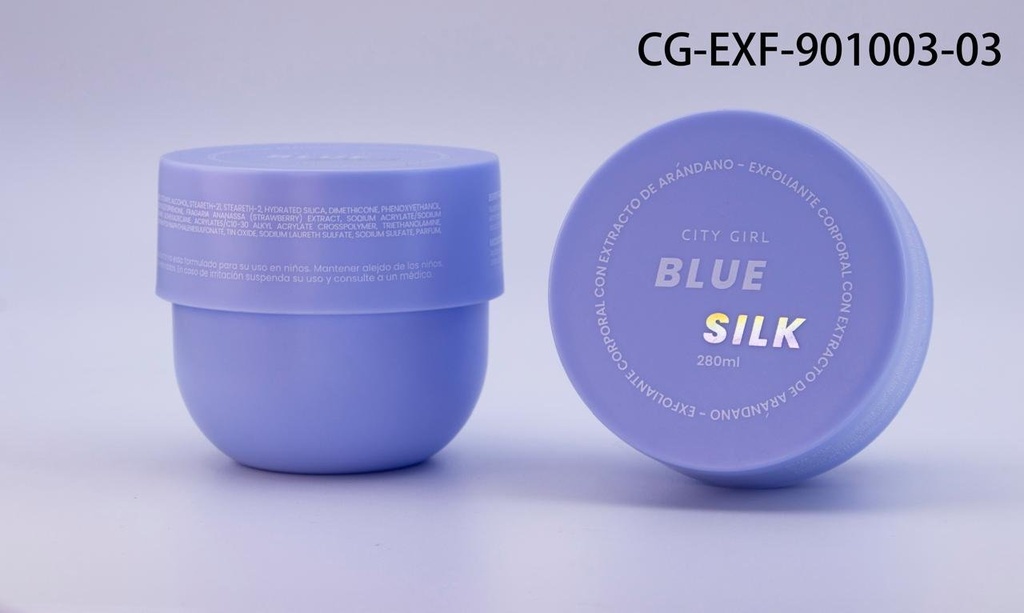 [PG-CG-EXF-901003-03] BLUE SILK EXFOLIANTE CORPORAL CITY GIRL – 280ML