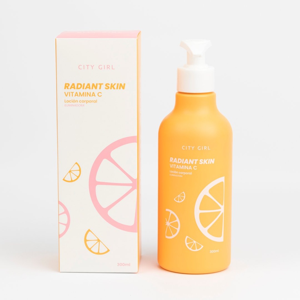 [PG-CG-LOC-902001] RADIANT SKIN VITAMINA C LOCIÓN CORPORAL CITY GIRL – 300ML