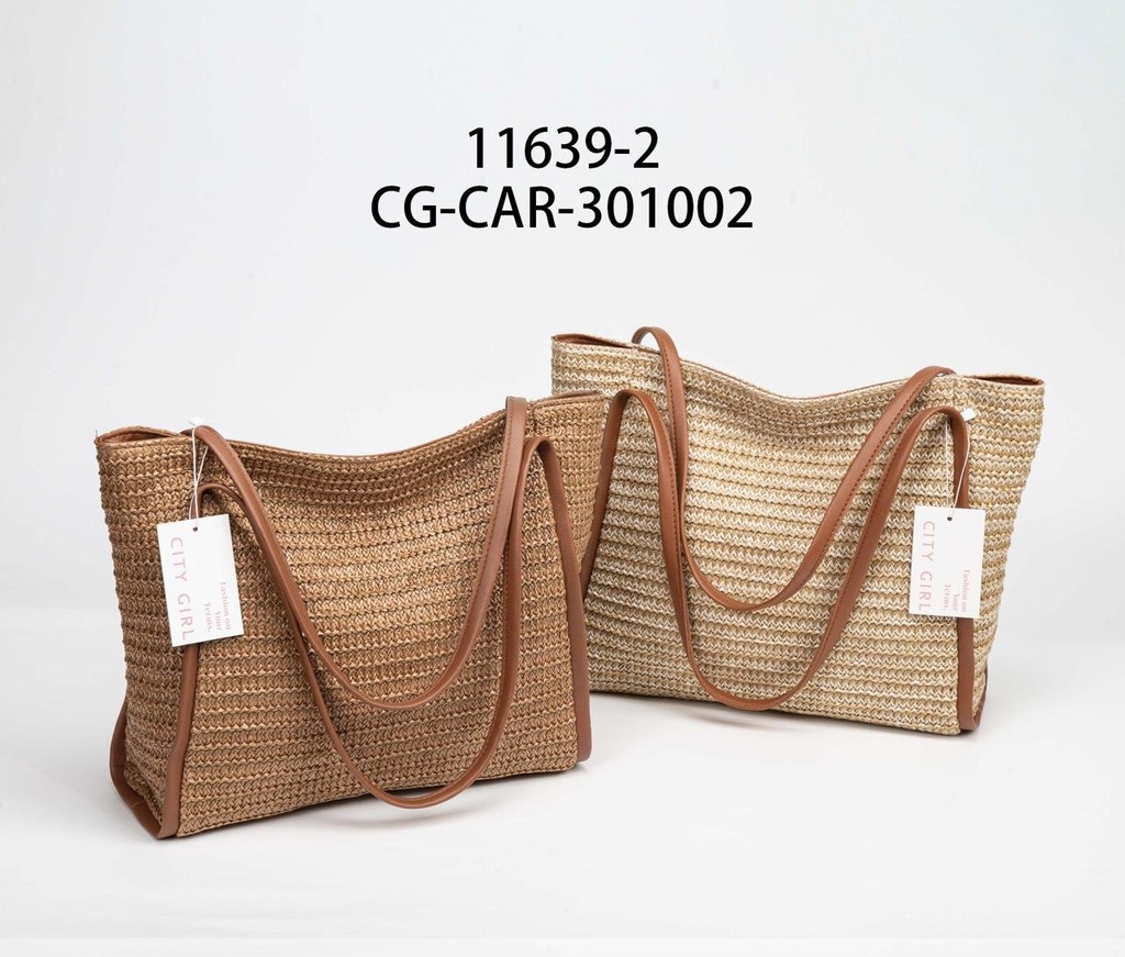 [PG-11639-2] CARTERA TEJIDA PLAYERA CITY GIRL