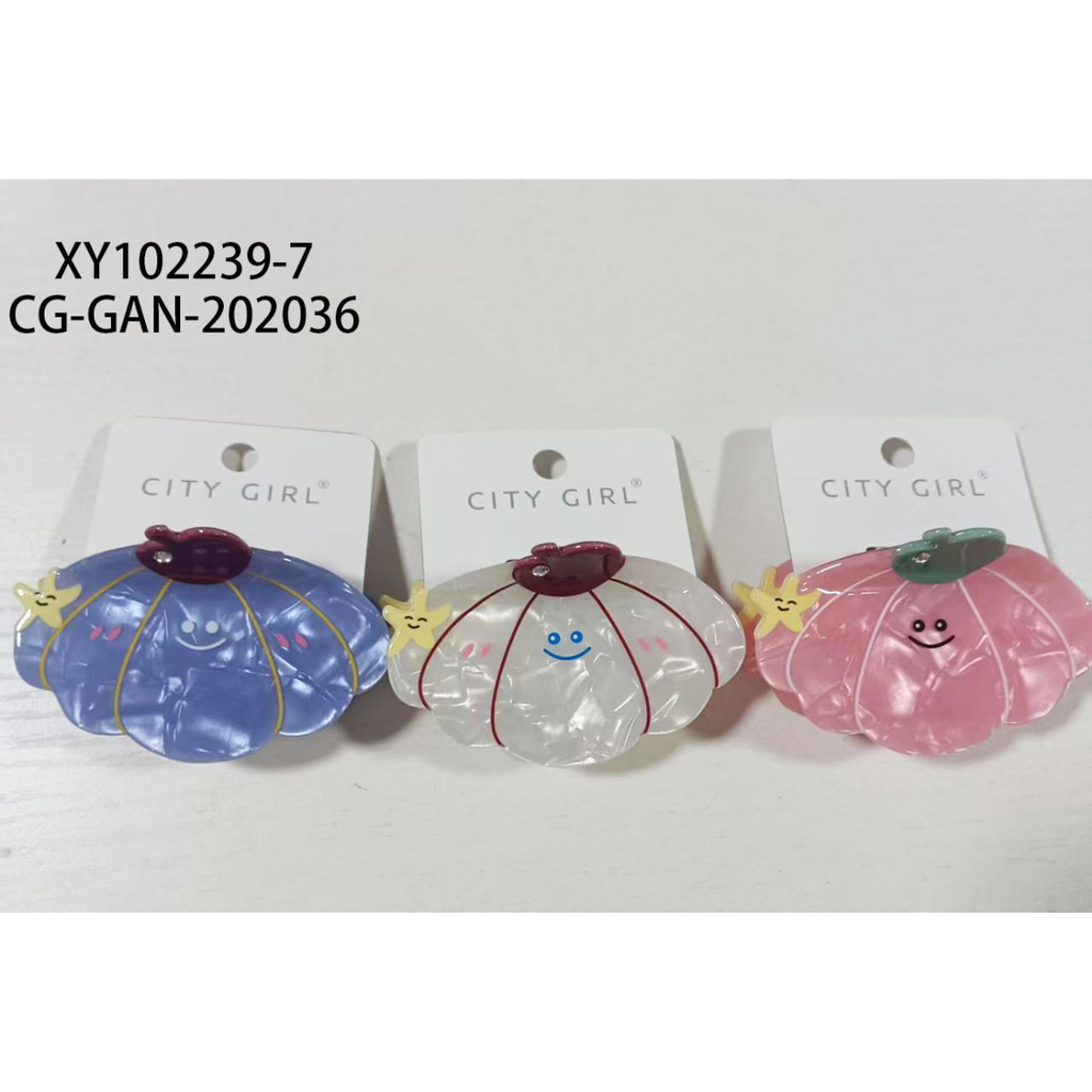 BROCHE DE PELO ALMEJA CITY GIRL