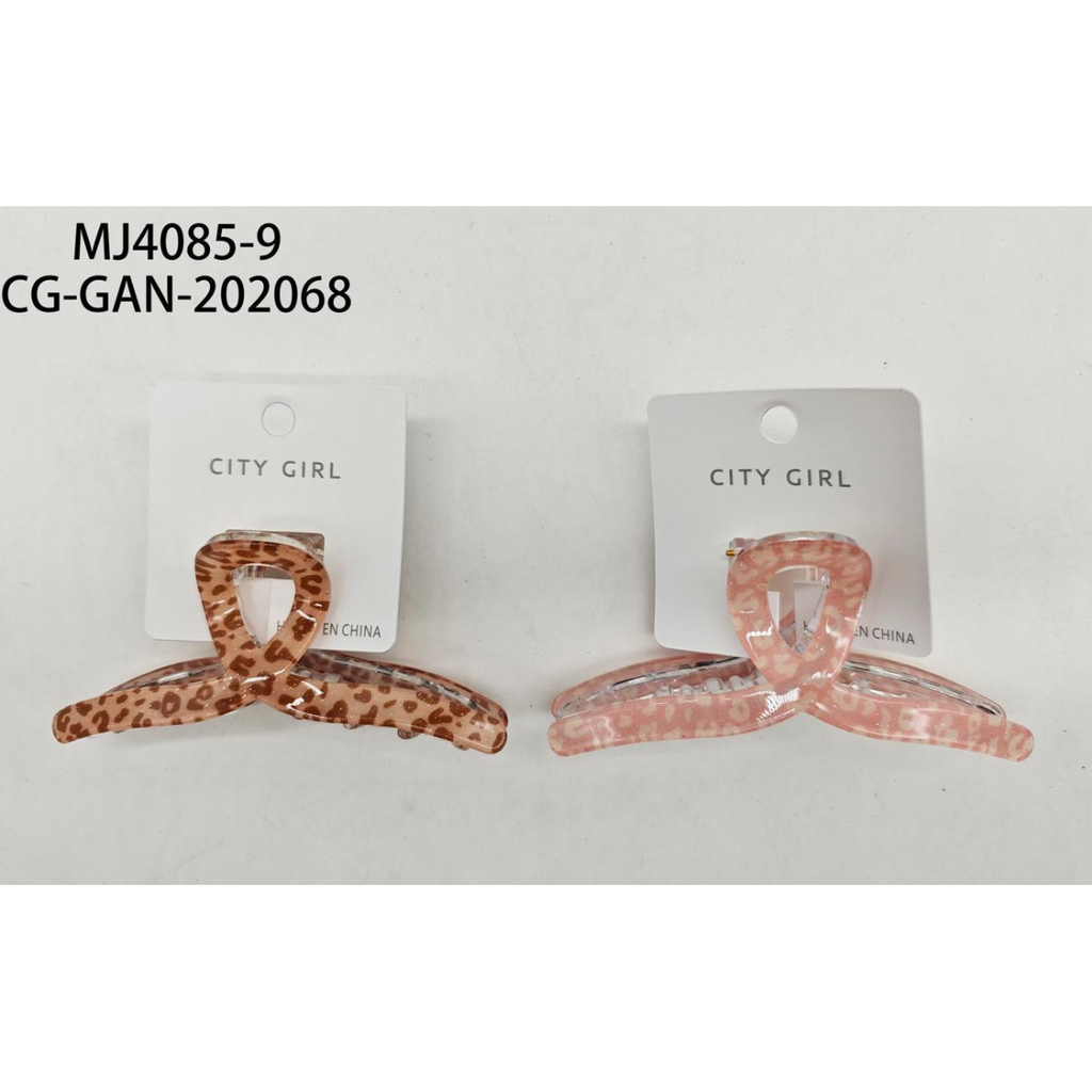 [PG-MJ4085-9] BROCHE DE PELO ANIMAL PRINT CITY GIRL