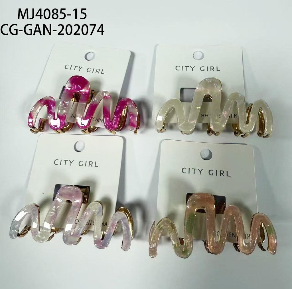 [PG-MJ4085-15] MINI BROCHE DE PELO CITY GIRL