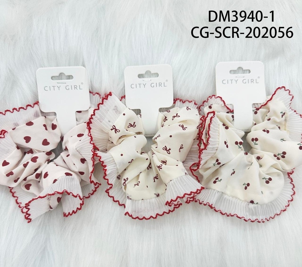 [PG-DM3940-1] COLITA SCRUNCHIE ESTAMPADA CITY GIRL