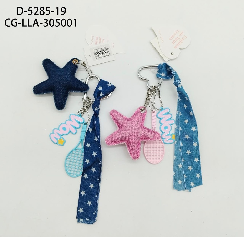 LLAVERO CHARM ESTRELLA CITY GIRL