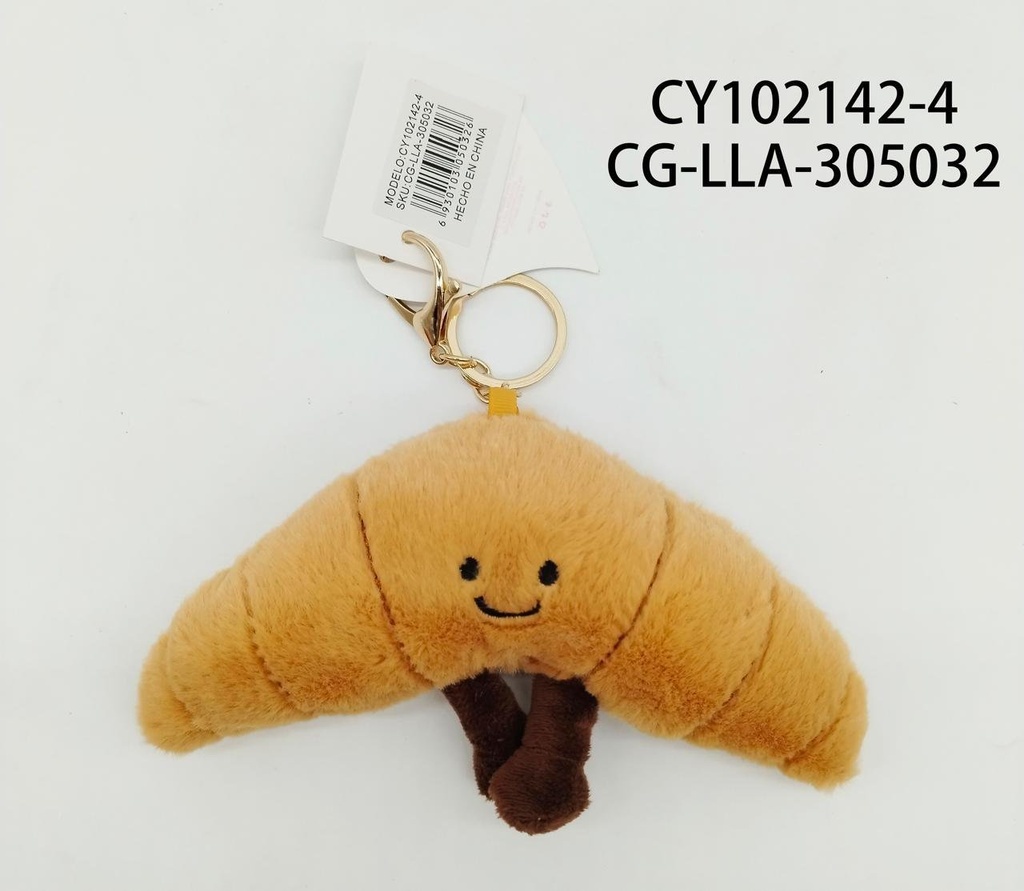 [PG-CY102142-4] LLAVERO CHARM CROISSANT CITY GIRL