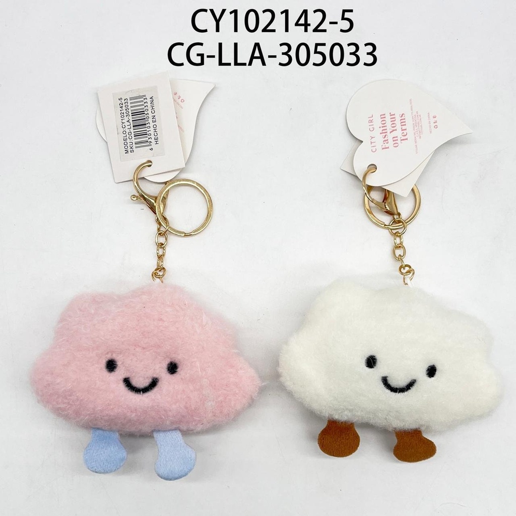 [PG-CY102142-5] LLAVERO CHARM NUBE CITY GIRL