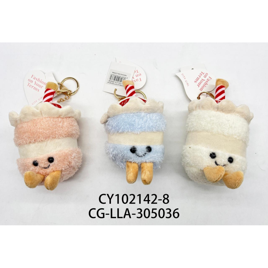[PG-CY102142-8] LLAVERO CHARM PELUCHITO CITY GIRL