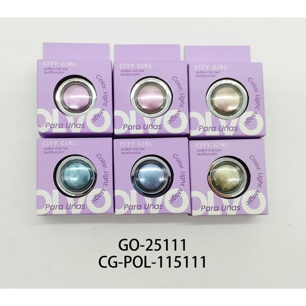 [PG-GO-25111] POLVO AURA CAT EYE PARA UÑAS CITY GIRL