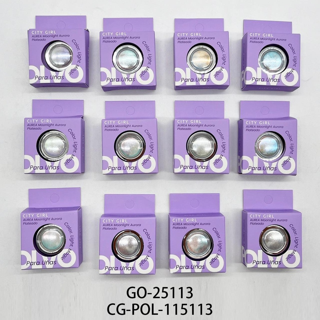 [PG-GO-25113] POLVO AURA MOONLIGHT PARA UÑAS CITY GIRL
