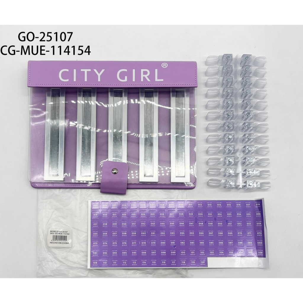 [PG-GO-25107] MUESTRARIO CON IMAN 120 COLORES CITY GIRL