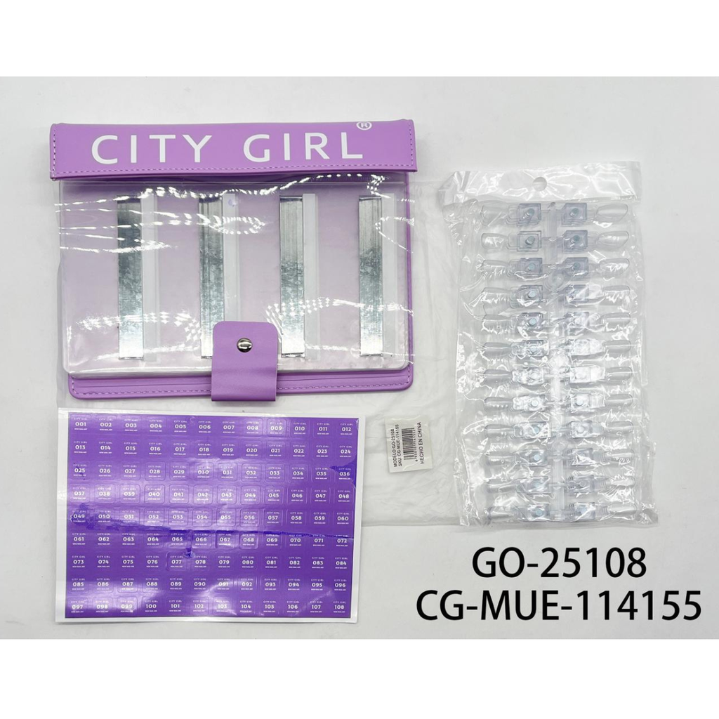 [PG-GO-25108] MUESTRARIO CON IMAN 108 COLORES CITY GIRL