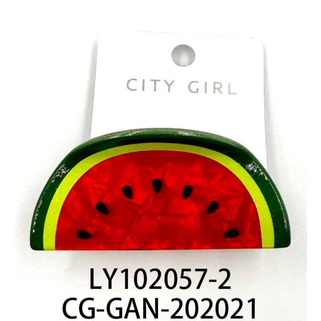 [PG-LY102057-2] BROCHE DE PELO SANDIA CITY GIRL