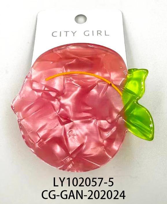 [PG-LY102057-5] BROCHE DE PELO DURAZNO CITY GIRL