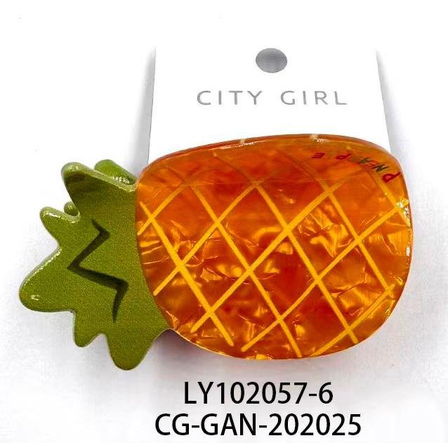 [PG-LY102057-6] BROCHE DE PELO ANANA CITY GIRL