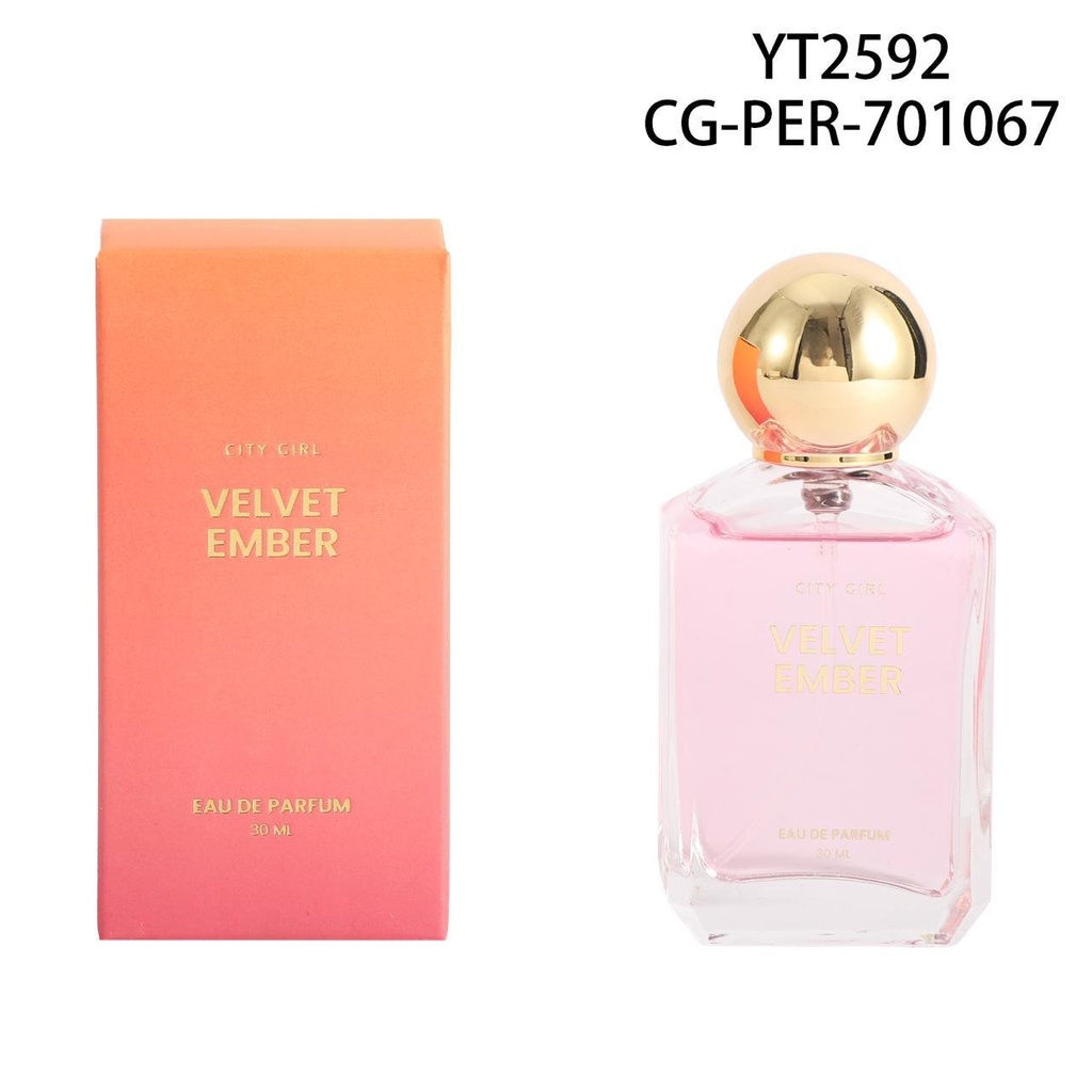 [PG-YT2592] PERFUME VELVET EMBGER CITY GIRL – 30ML