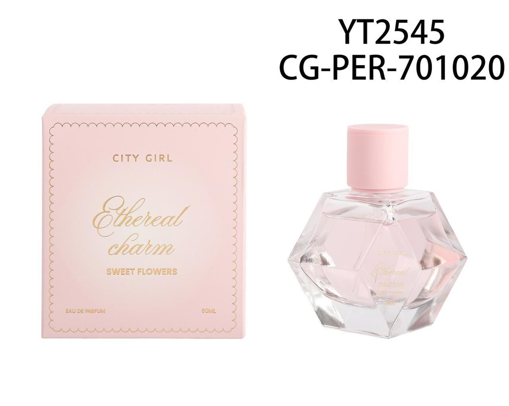 PERFUME ETHEREAL CHARM SWEET FLOWERS CITY GIRL – 50ML