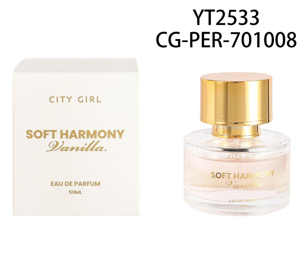 [PG-YT2533] PERFUME SOFT HARMONY VANILLA CITY GIRL – 50ML